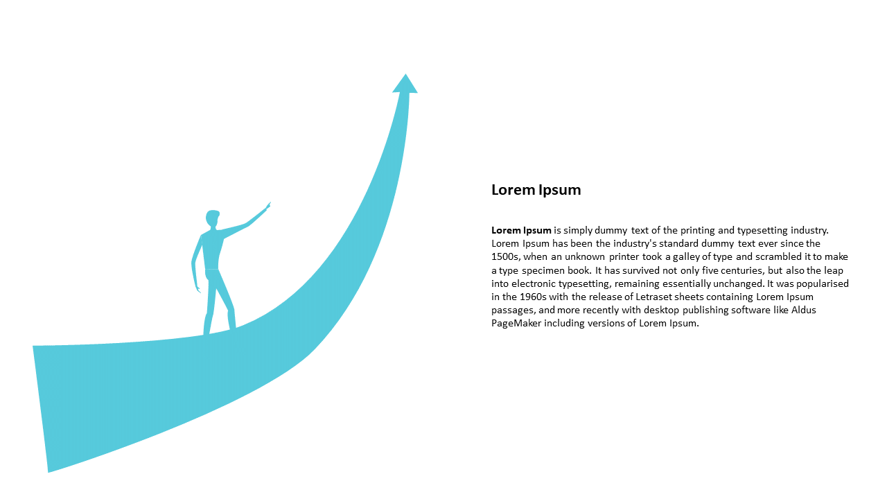 Ascending Arrow Layout for Growth Presentations