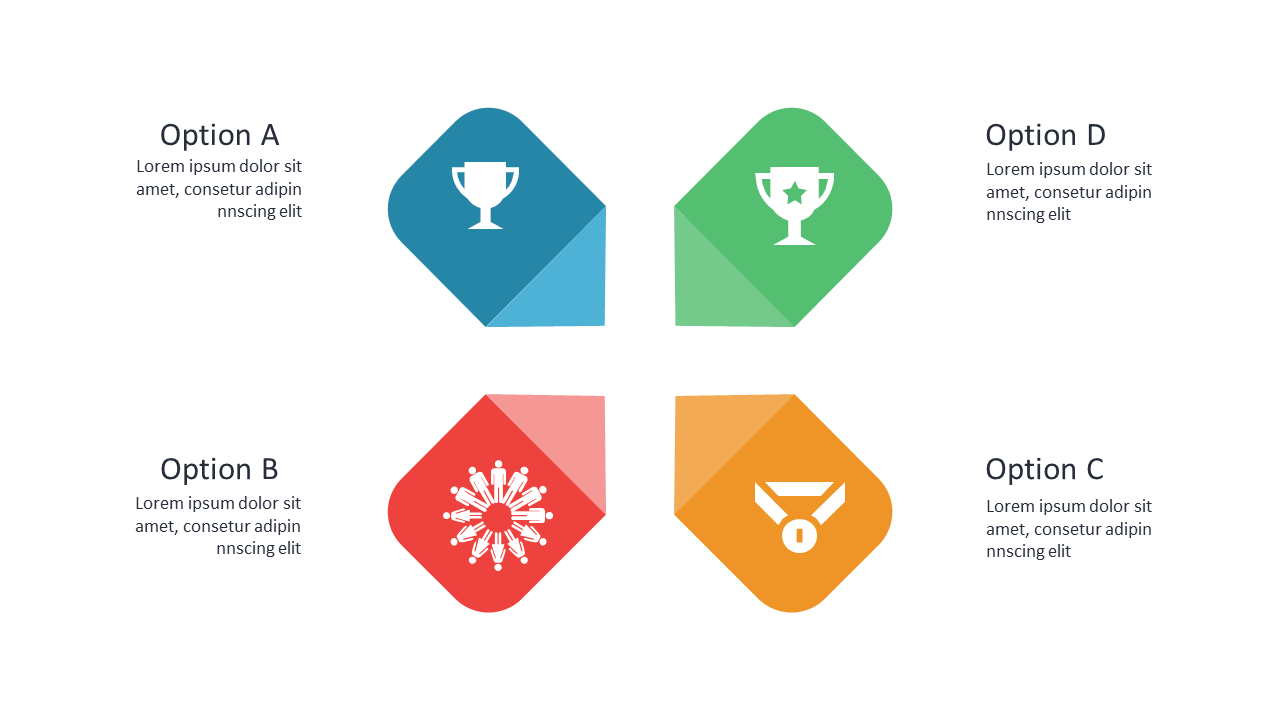 Compare Features with Colored Badge Icons