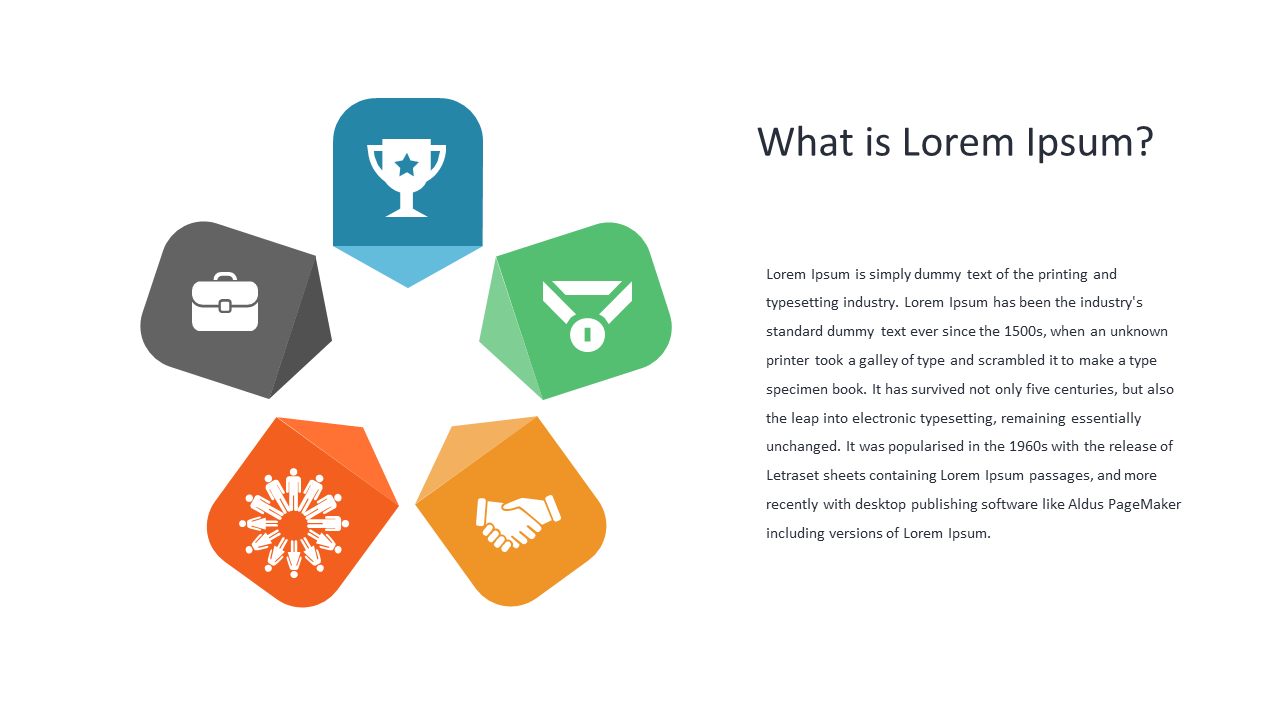 Colorful Hexagonal Icons for Visual Storytelling