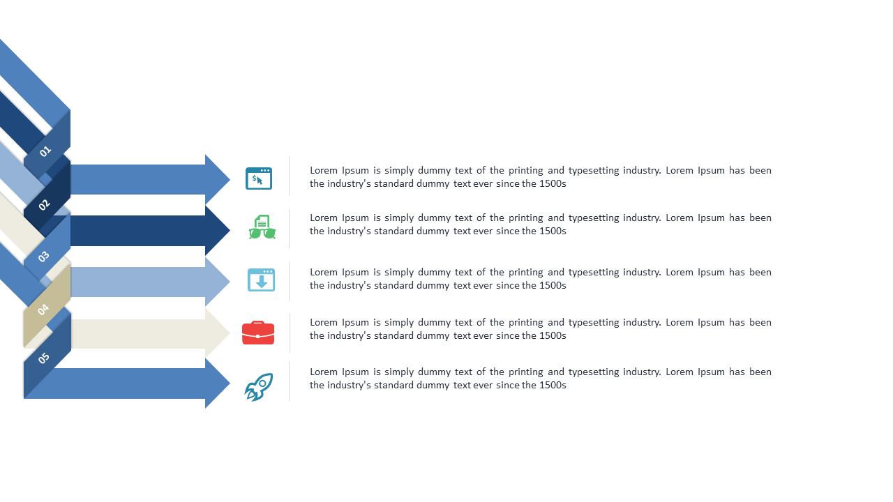 Illustrate Workflows with Arrow Steps and Icons