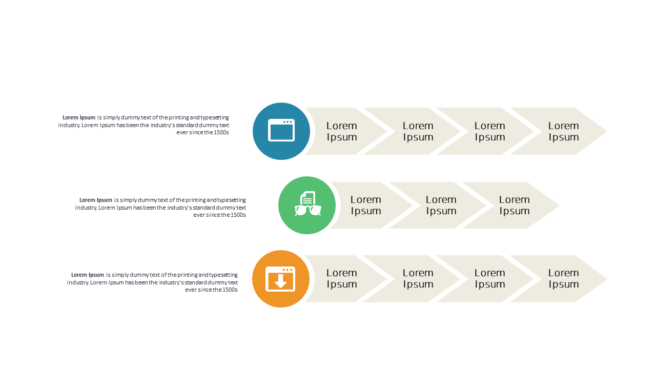 Present Project Milestones with Horizontal Timeline