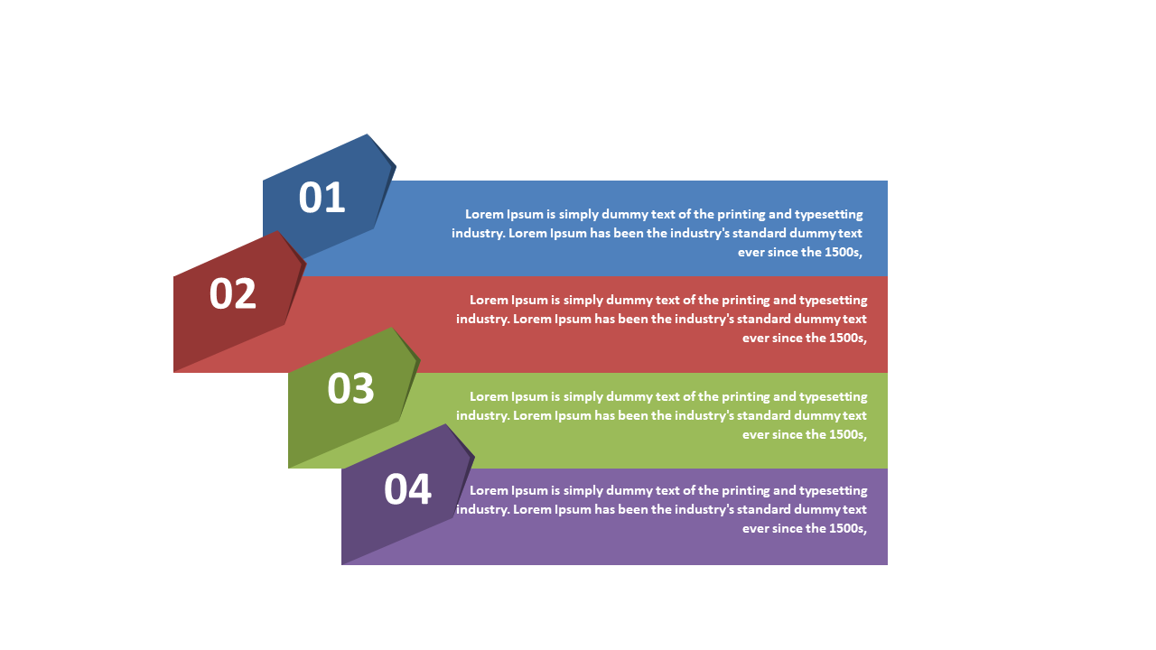 Bold Arrow Process Flow PowerPoint Templates