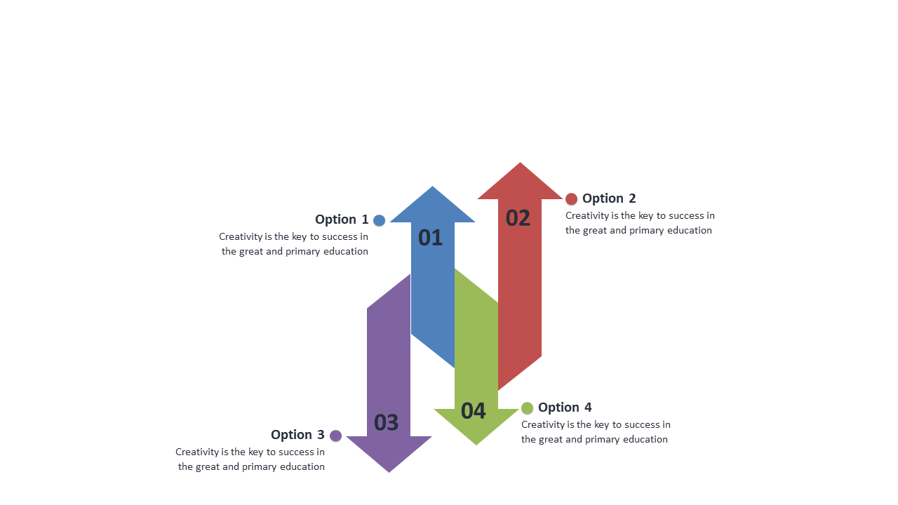 Present Four Options Clearly in PowerPoint