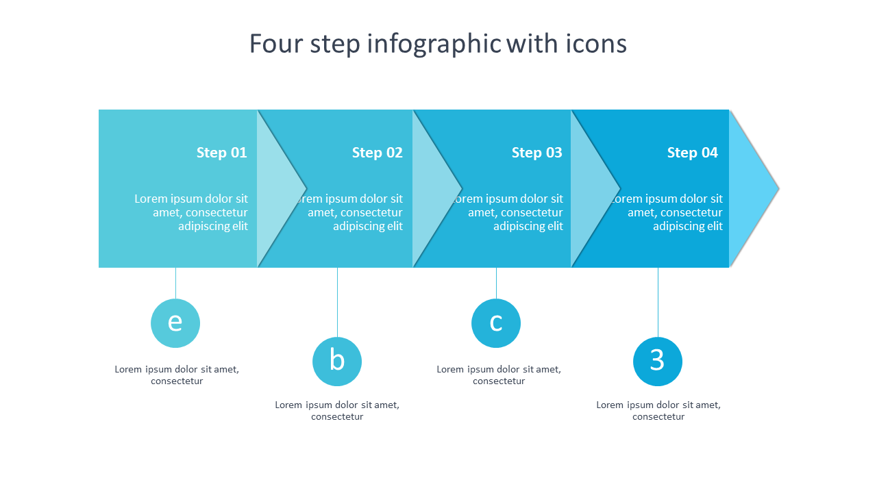 Summarize Processes with Four-Step Infographic