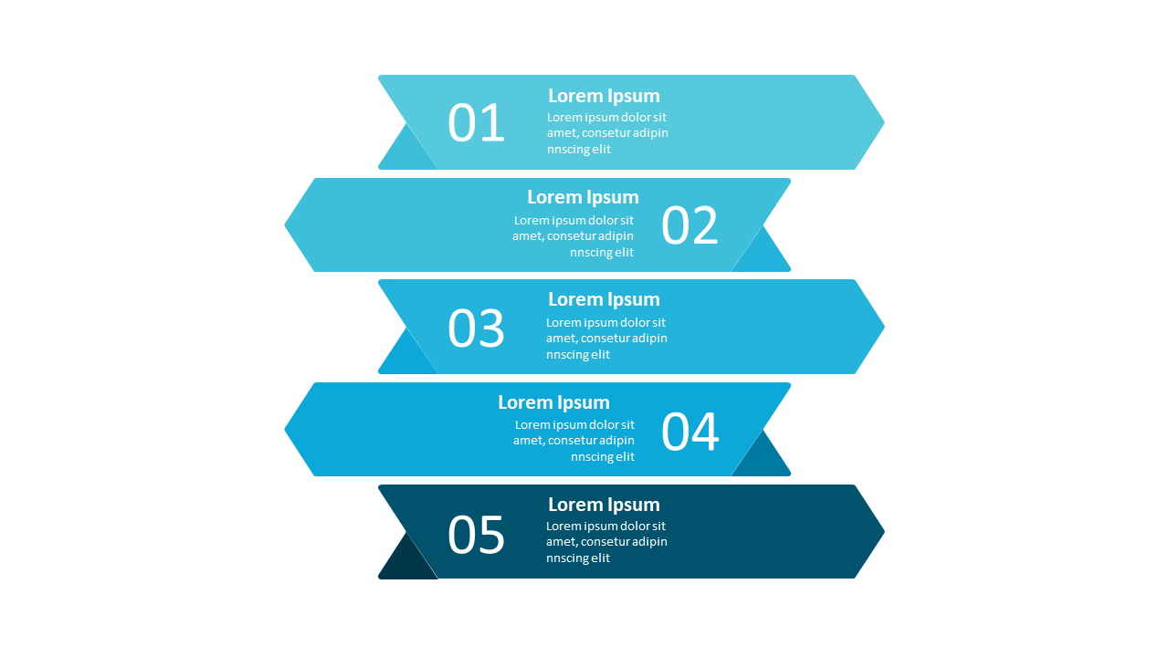 Visualize Processes with Five-Step Horizontal Flow