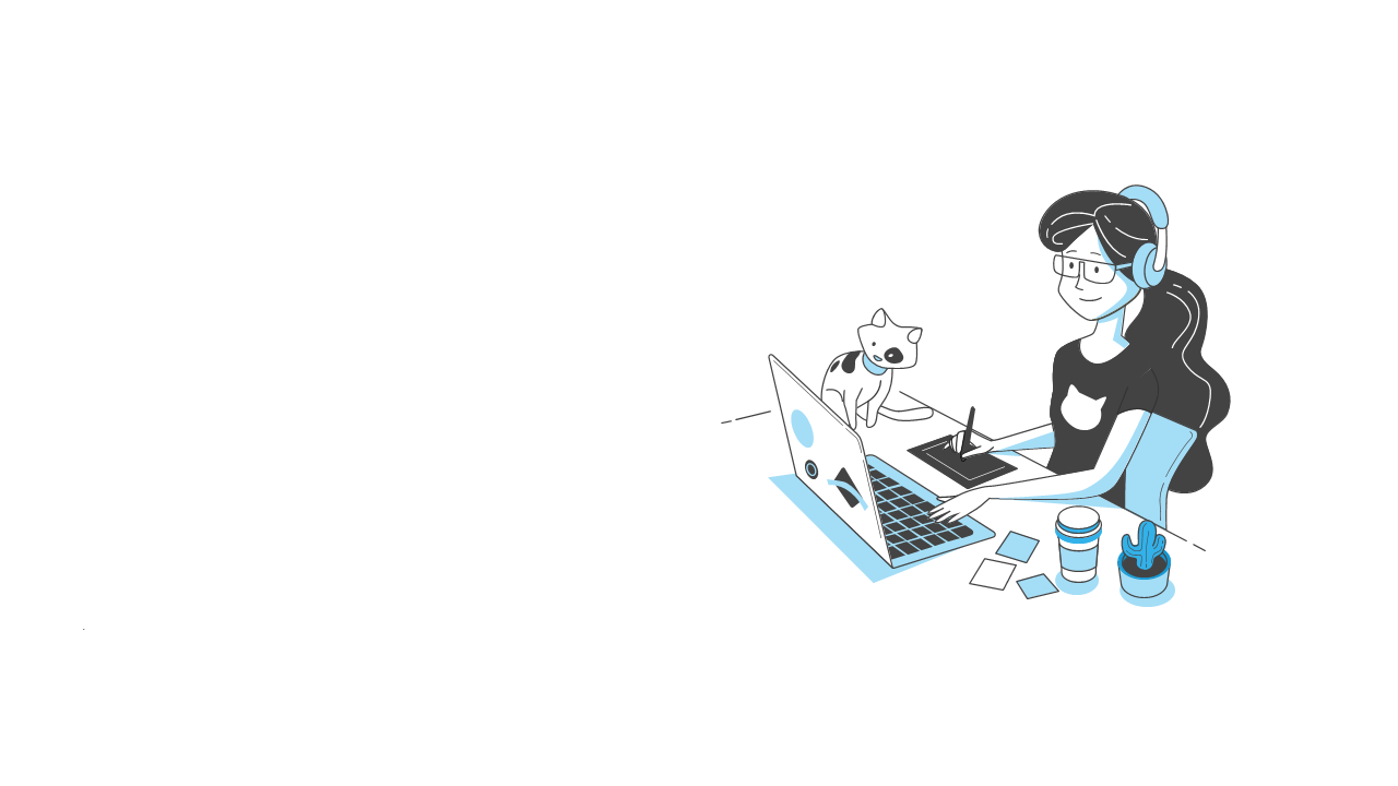 Highlight Remote Work with Engaging Illustration
