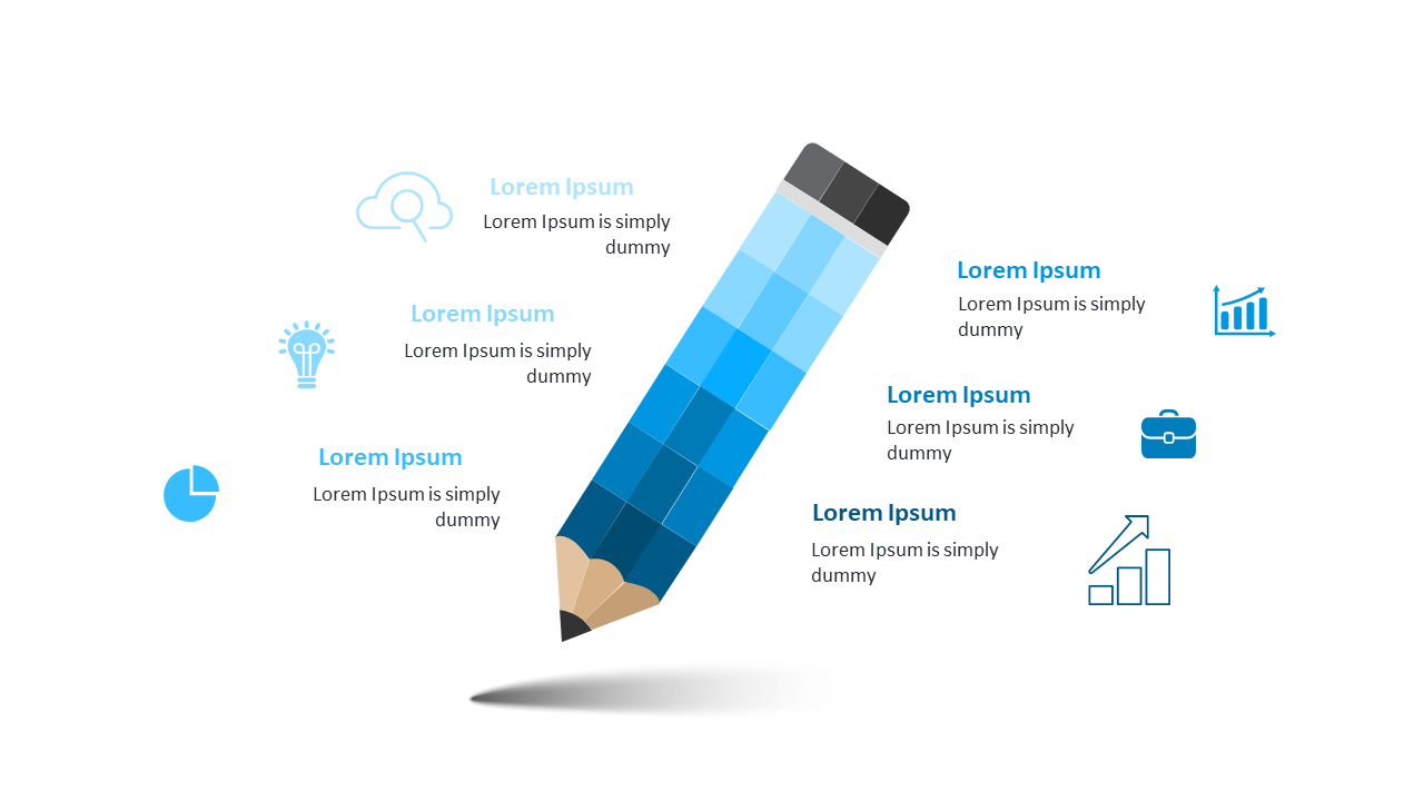 Creative Pencil Infographic for Business Concepts