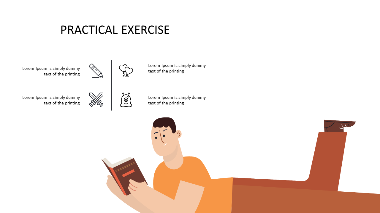 Engage Audience with Icon-Based Exercise Slide