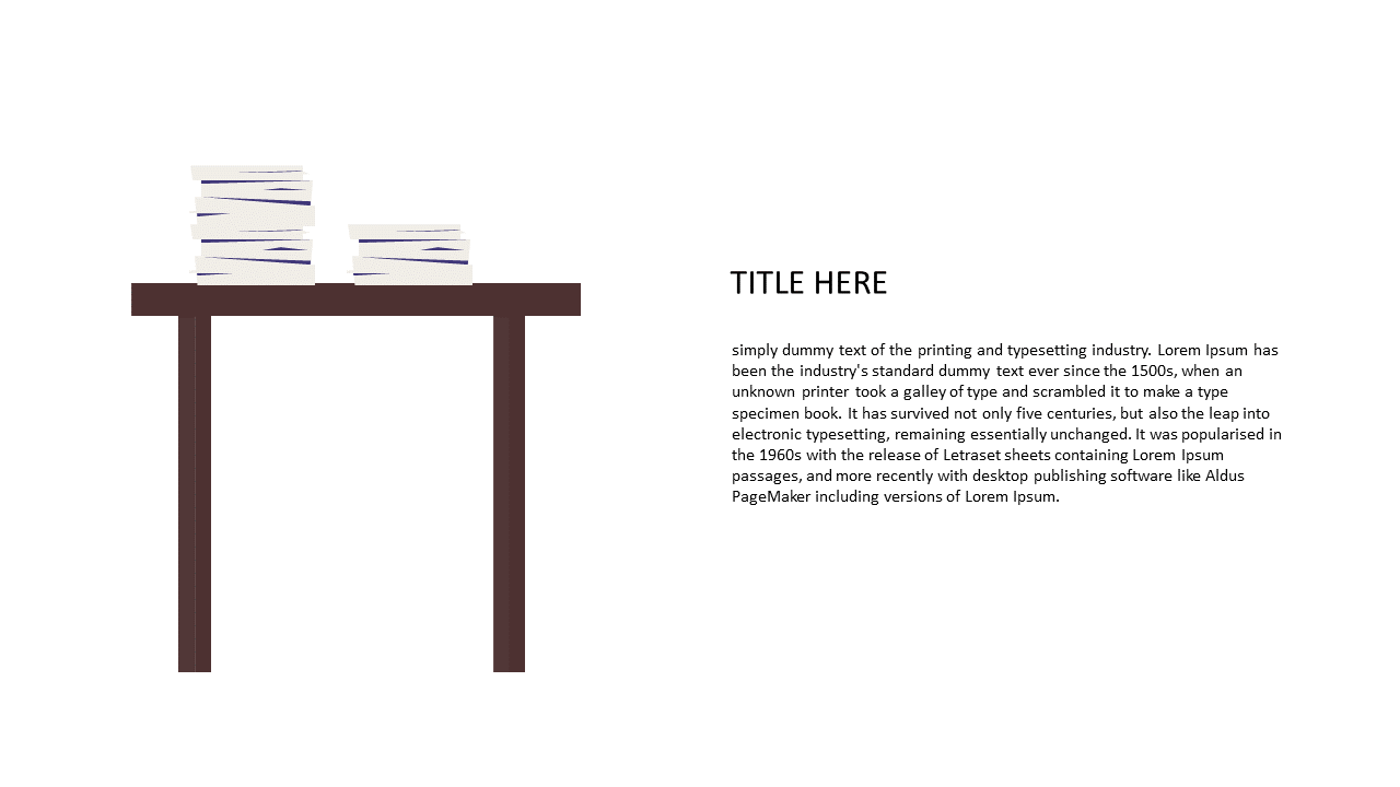 Present Data Clearly with Stacked Papers Table
