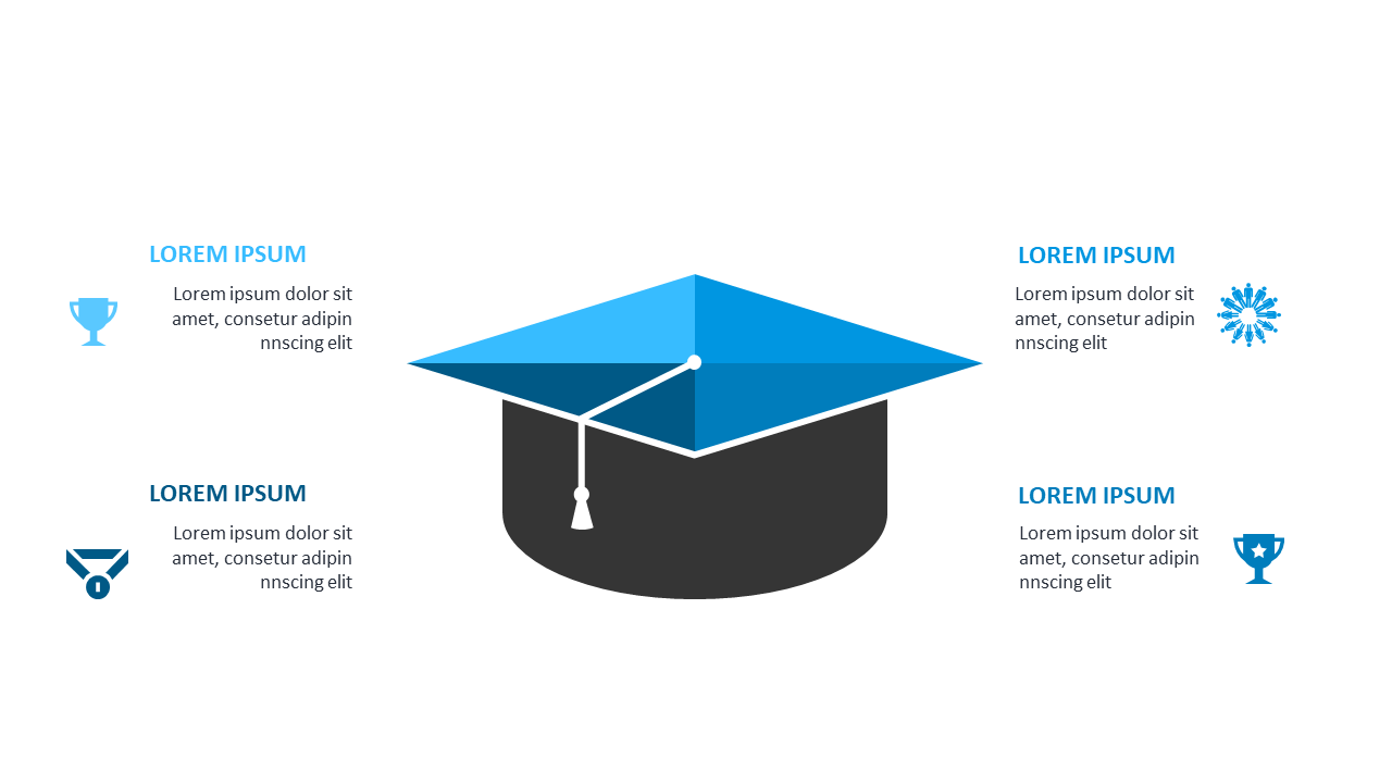 Showcase Achievements with Graduation Cap Layout
