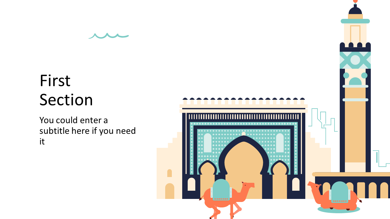 Cultural Landmark Slide for Tourism Presentations