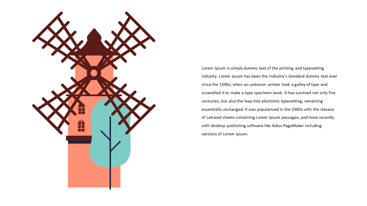 Creative Windmill Illustration for Engaging Presentations