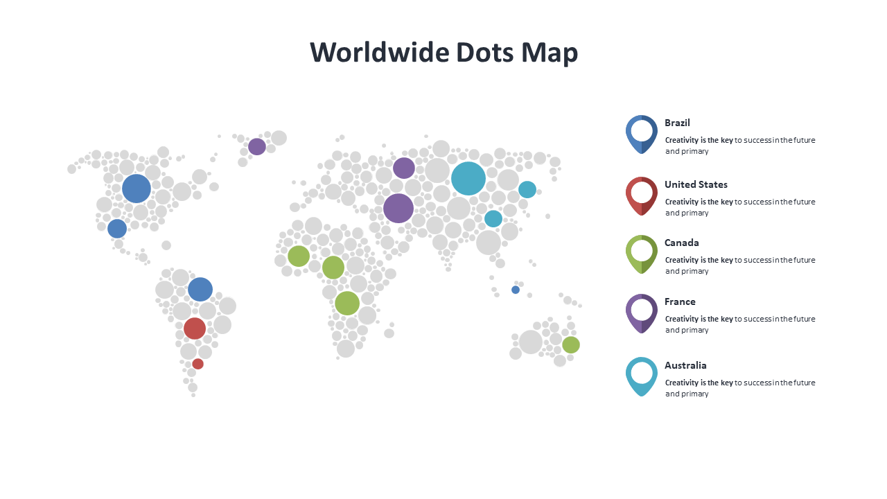 Visualize Global Data with Dots Map