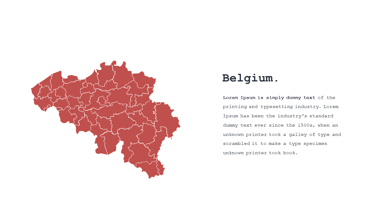 Explore Belgium with Detailed Outline Map