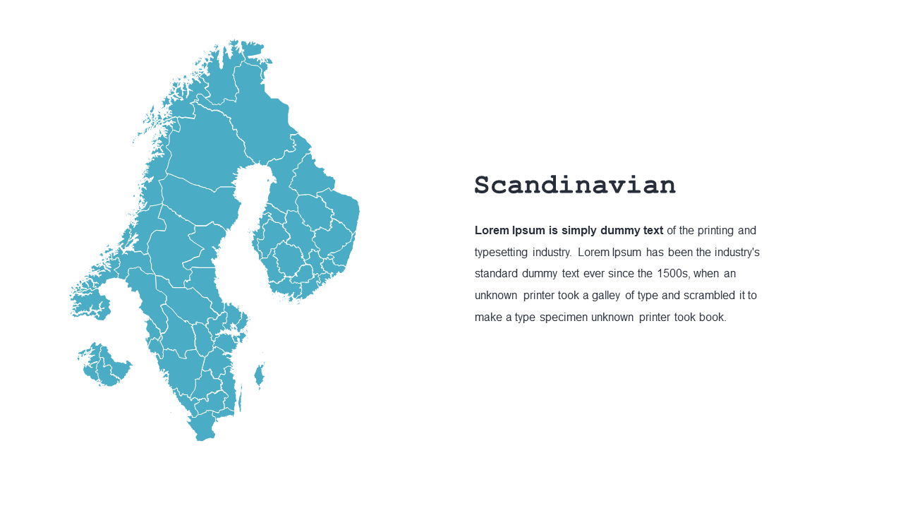 Explore Scandinavia with Customizable Map
