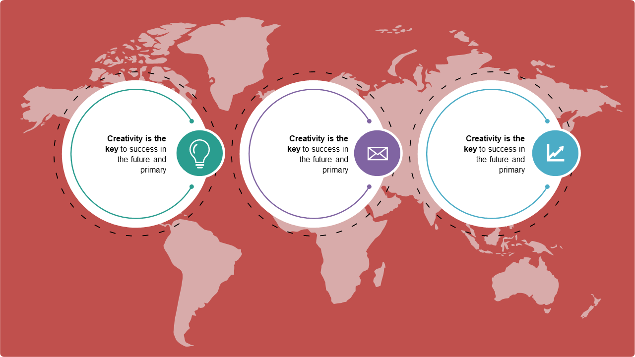 Highlight Global Creativity with World Map
