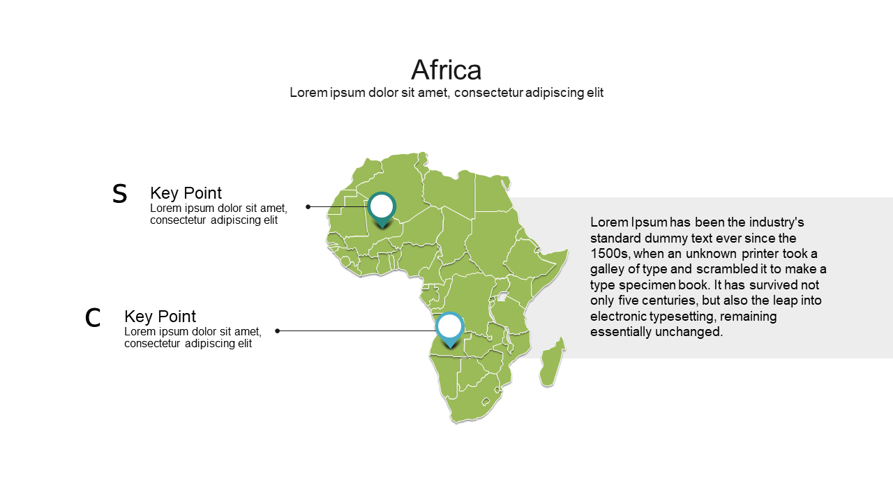 Explore Africa with Key Points Map