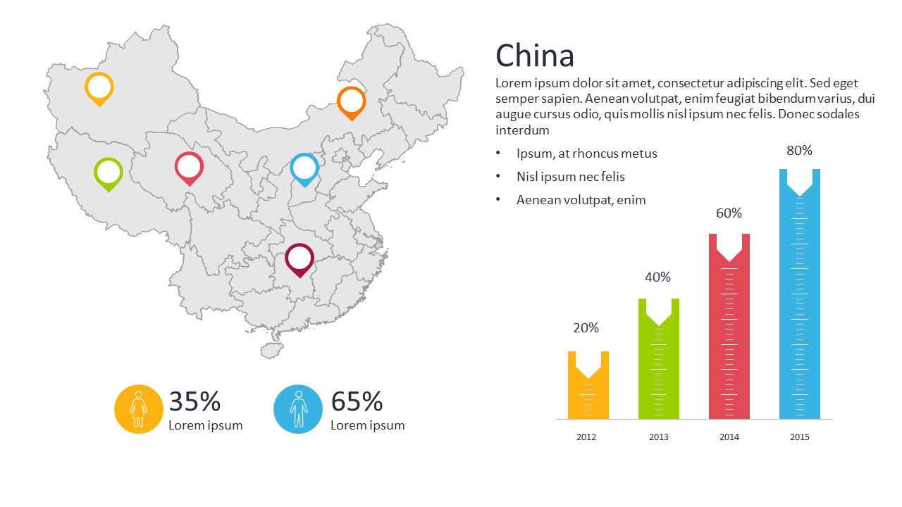Map Infographic with Key Data Highlights