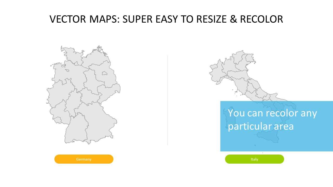 Editable Geographic Comparison Maps for Presentations
