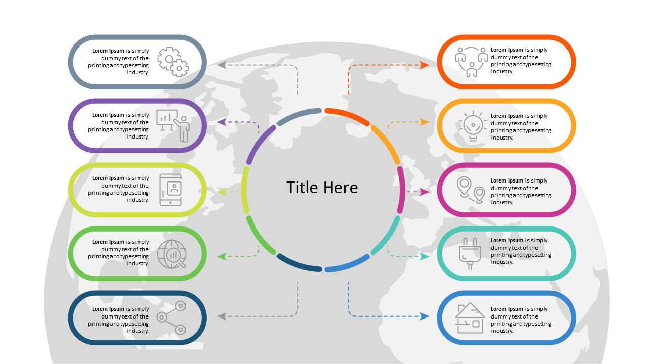 Engaging Circular Infographic Layout for Presentations