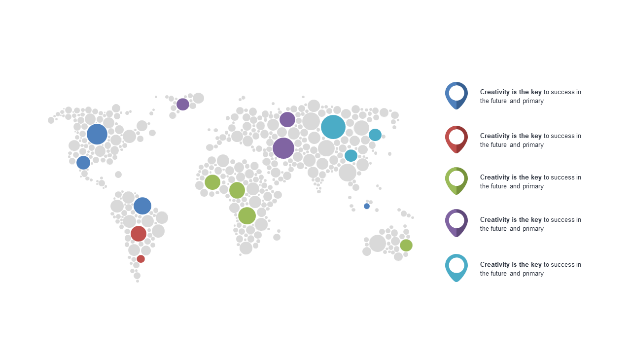 Present Global Insights with Dots Map V2