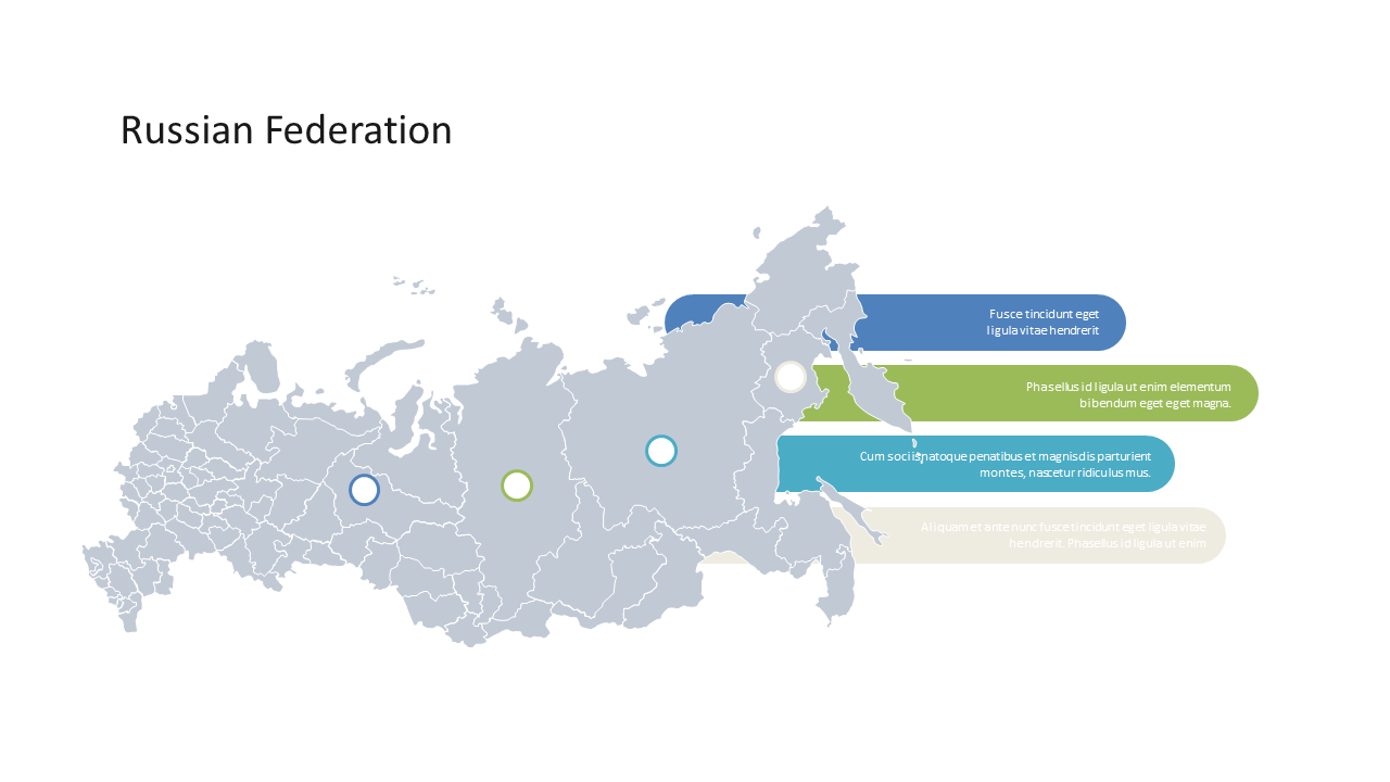 Engaging Map of Russian Federation with Annotations