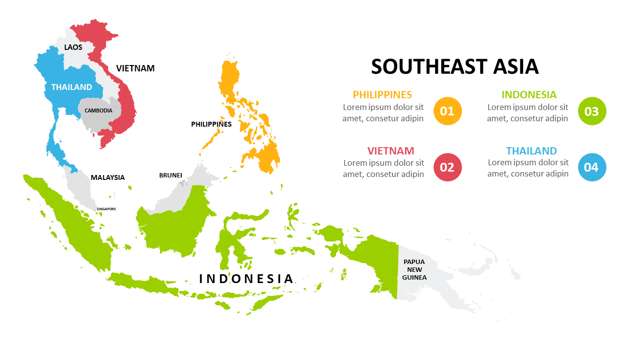 Highlight Southeast Asia Countries in Presentations