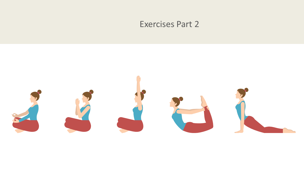 Showcase Yoga Poses for Wellness Presentations