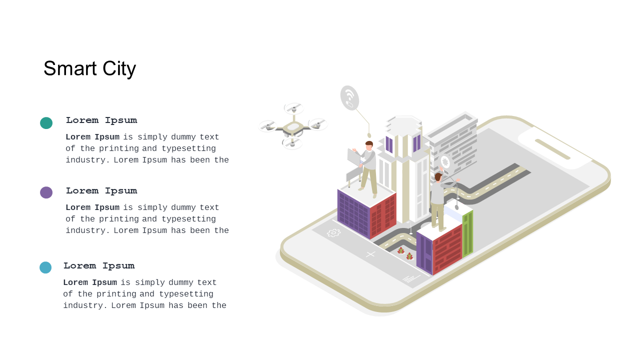 Showcase Smart City Concepts with 3-D Phone Design