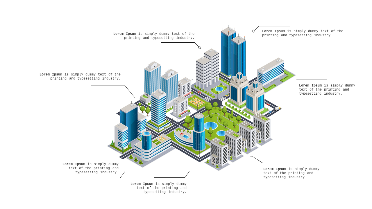 Isometric Cityscape for Urban Development