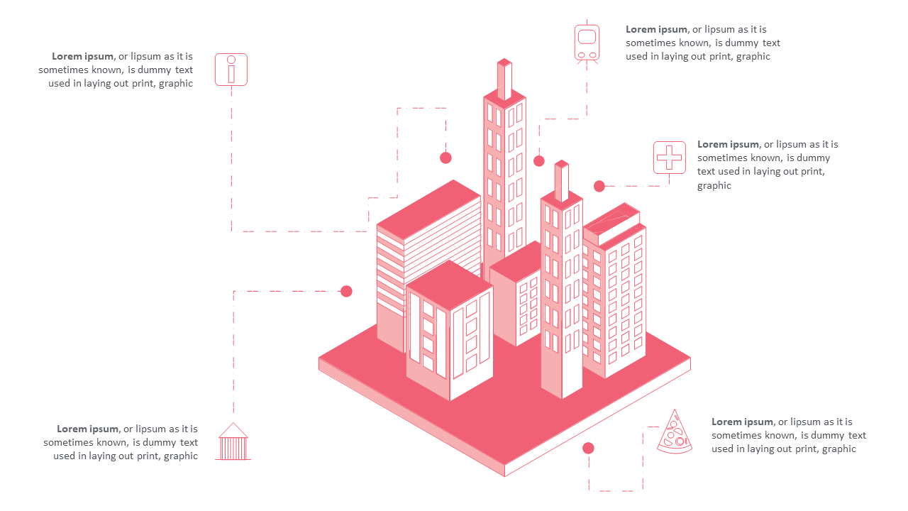 Showcase Urban Planning with Isometric Cityscape