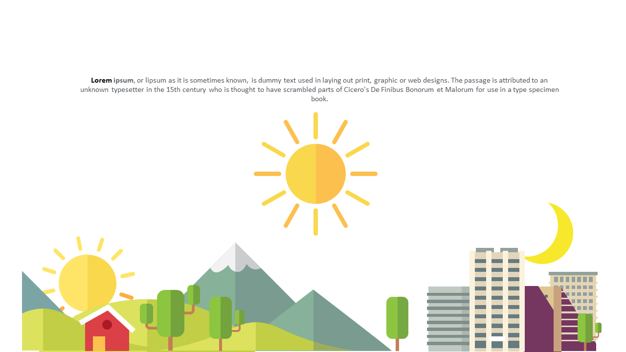 Creative Presentations with Vibrant Landscape Slide