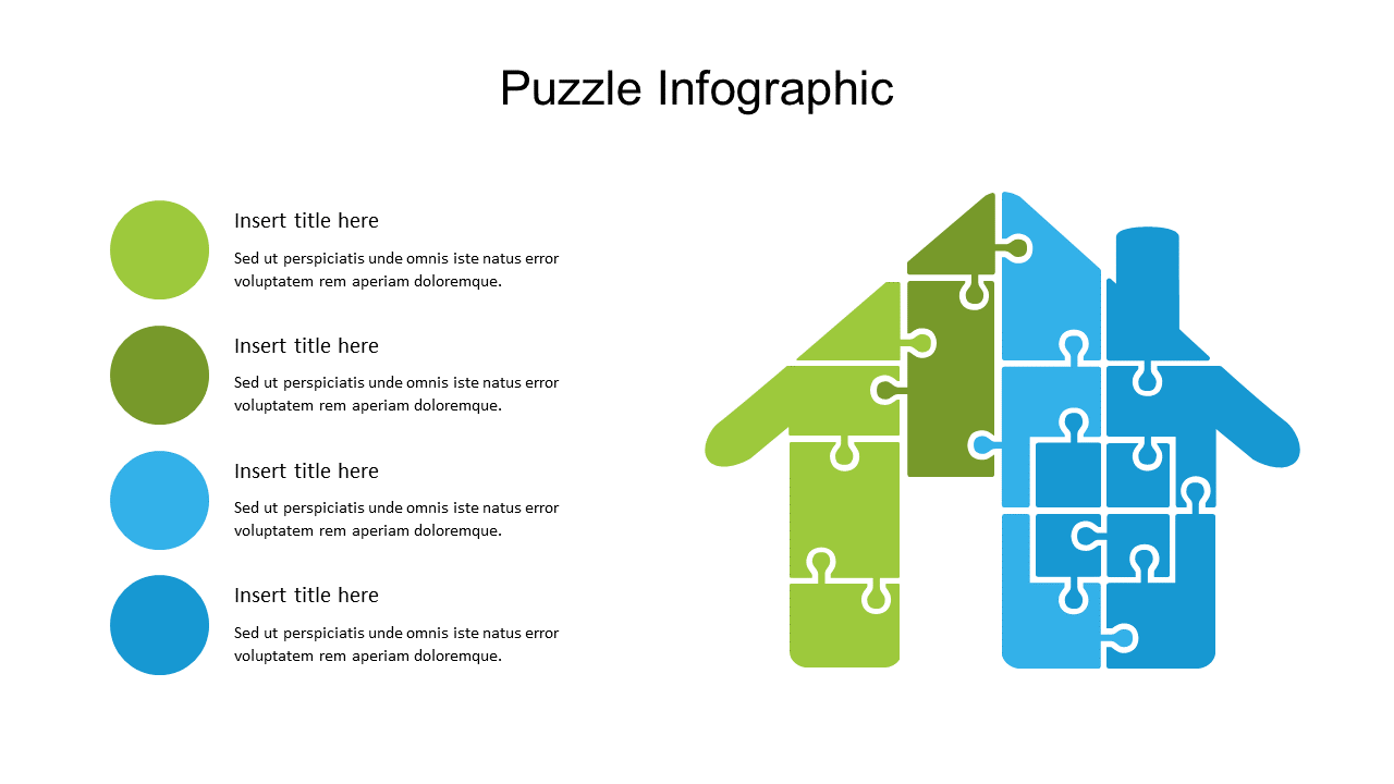 Real Estate Puzzle Infographic Design