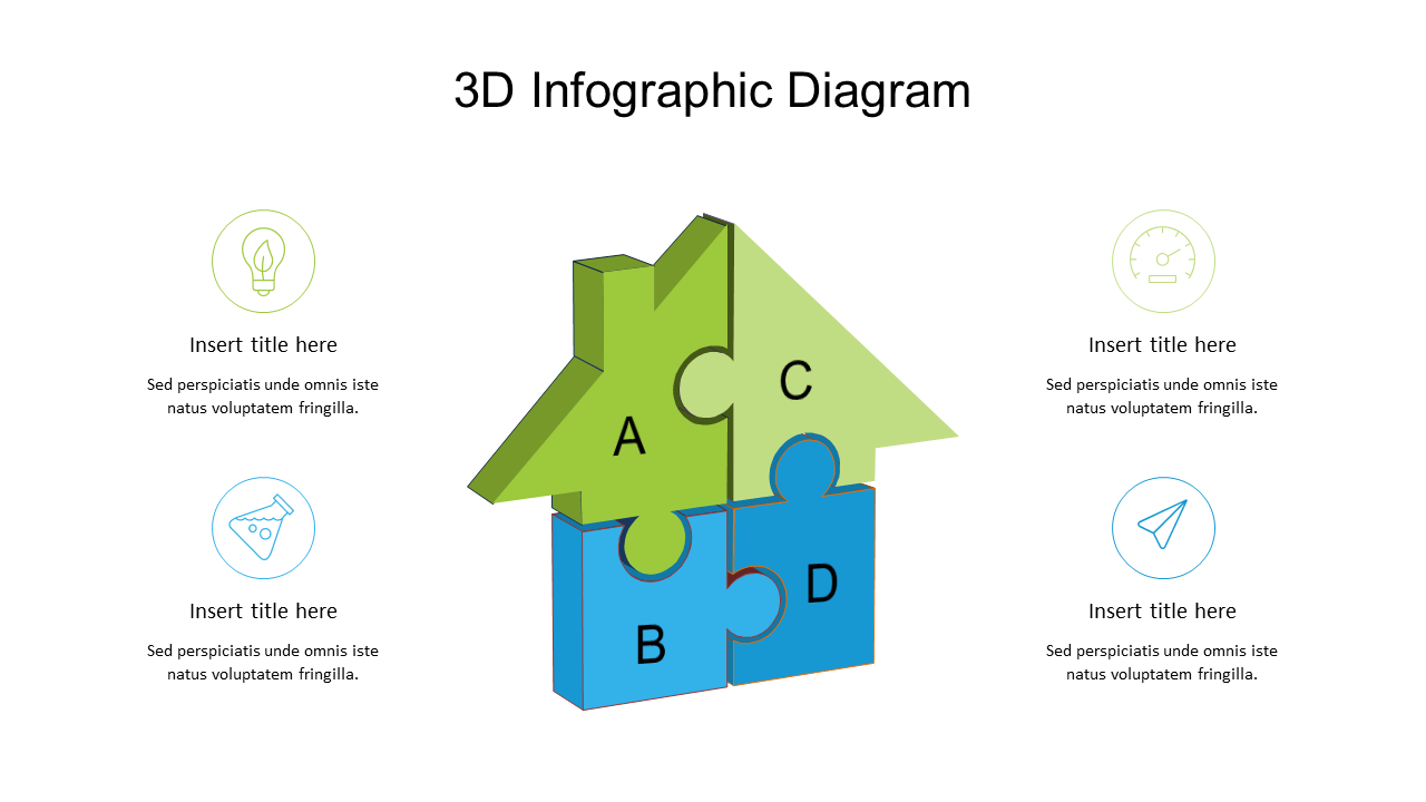 3D Puzzle Infographic for Complex Ideas