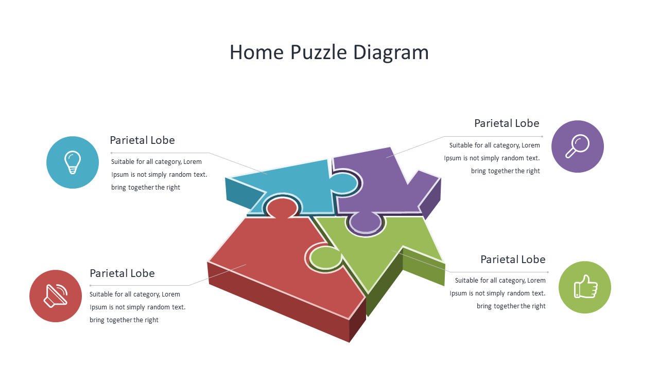 Illustrate Interconnected Ideas with Puzzle Diagram