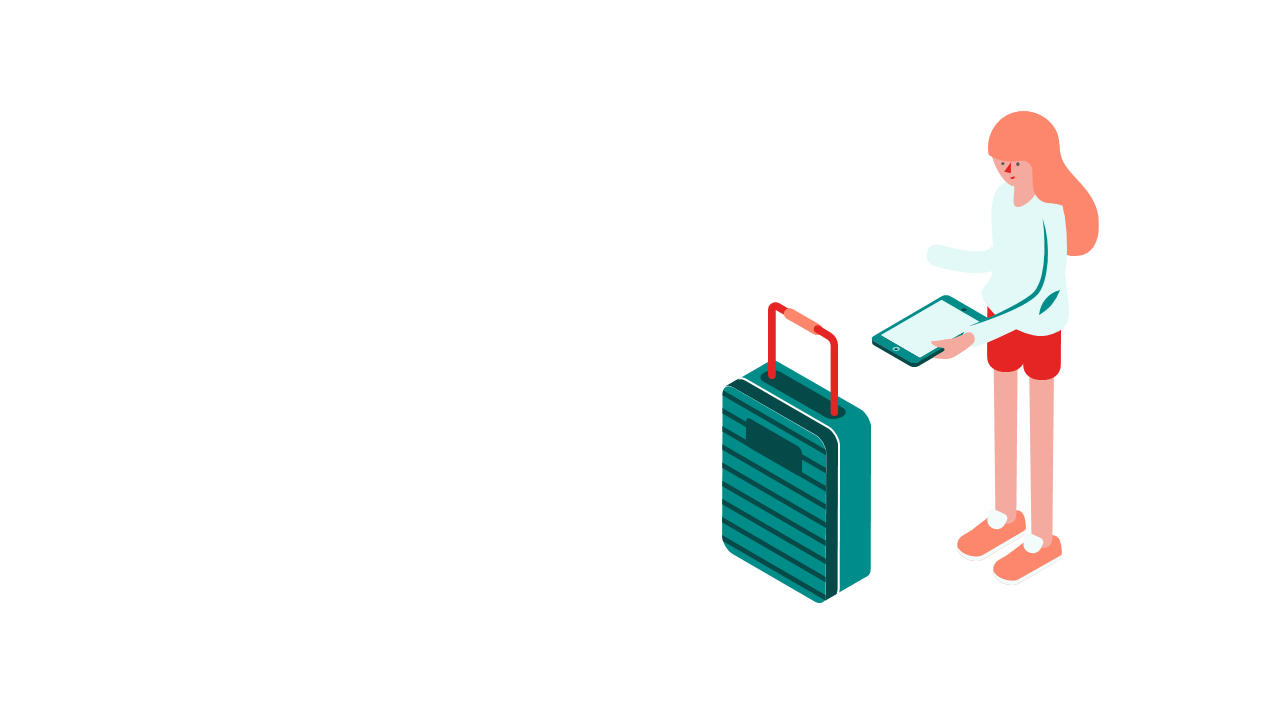 Traveler Icon for Travel Presentations