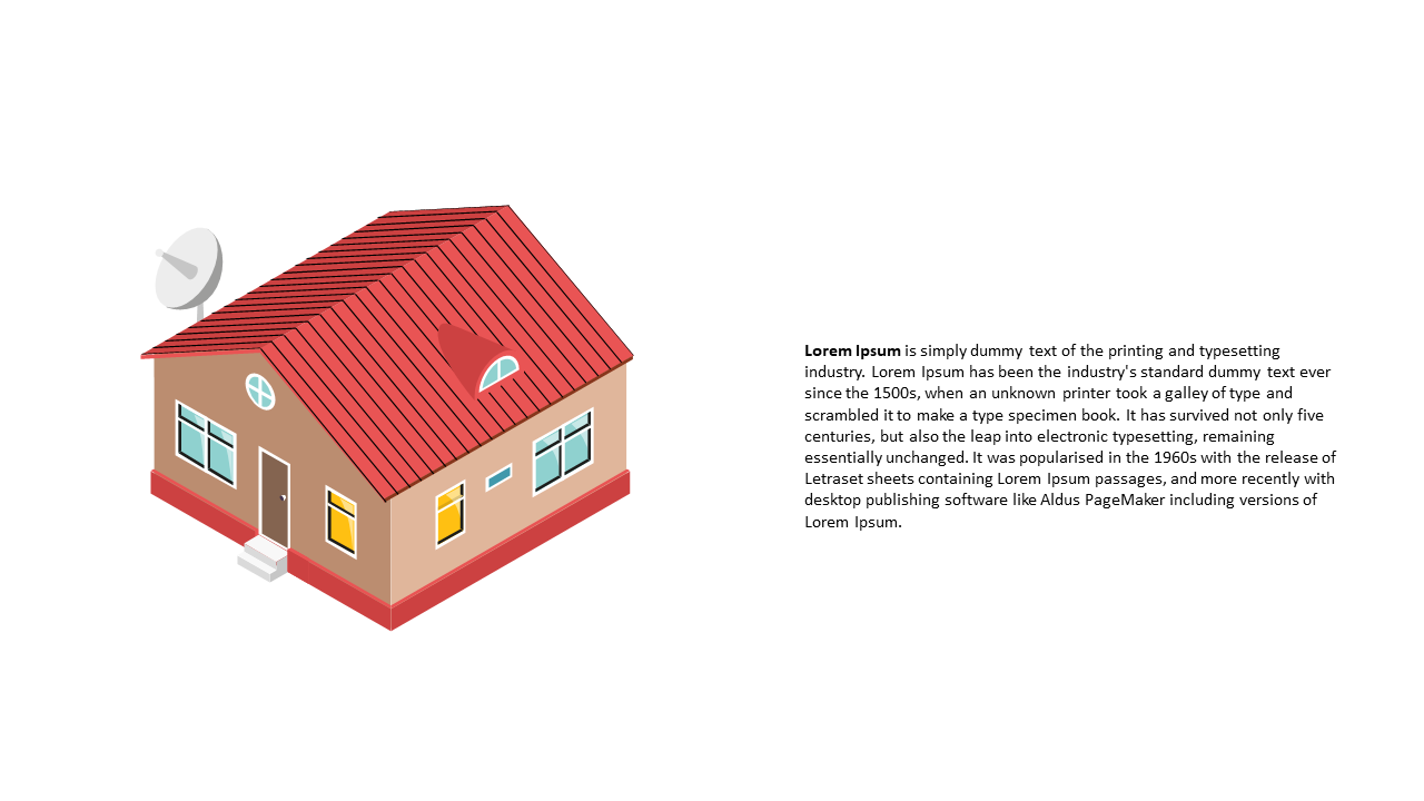 Isometric House Design for Tech Presentations