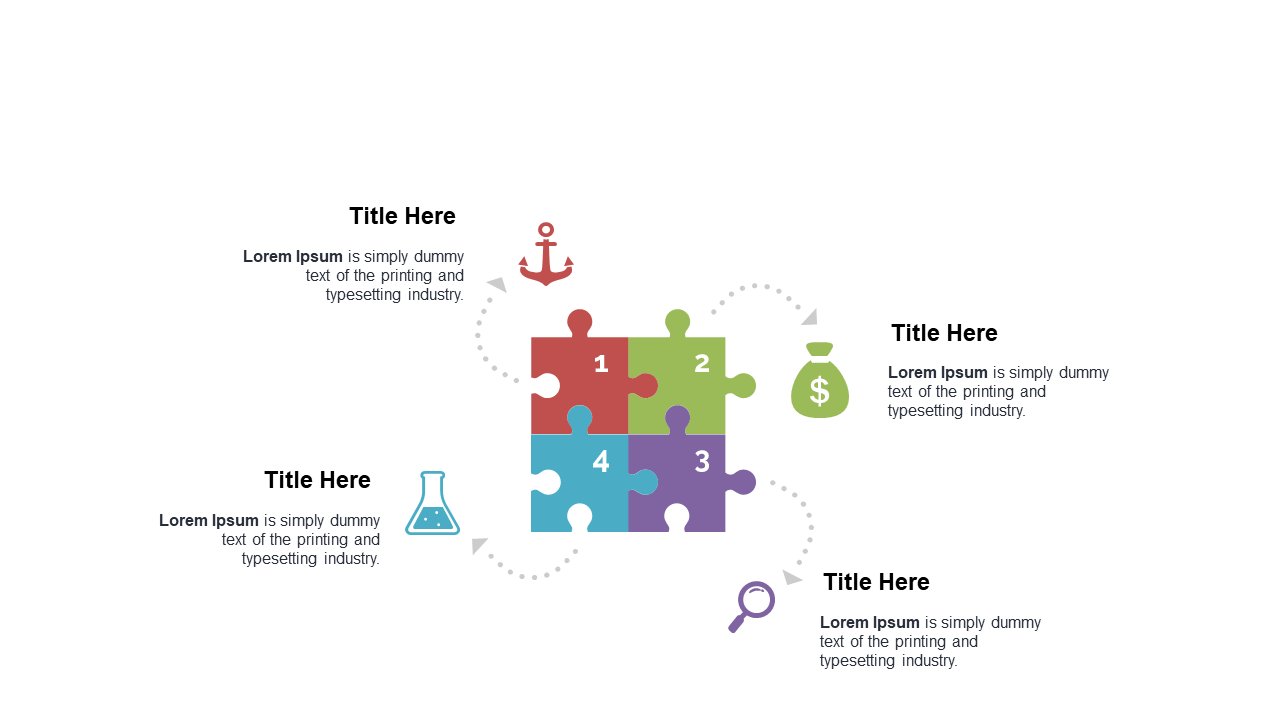 Present Ideas with Puzzle Piece Infographic