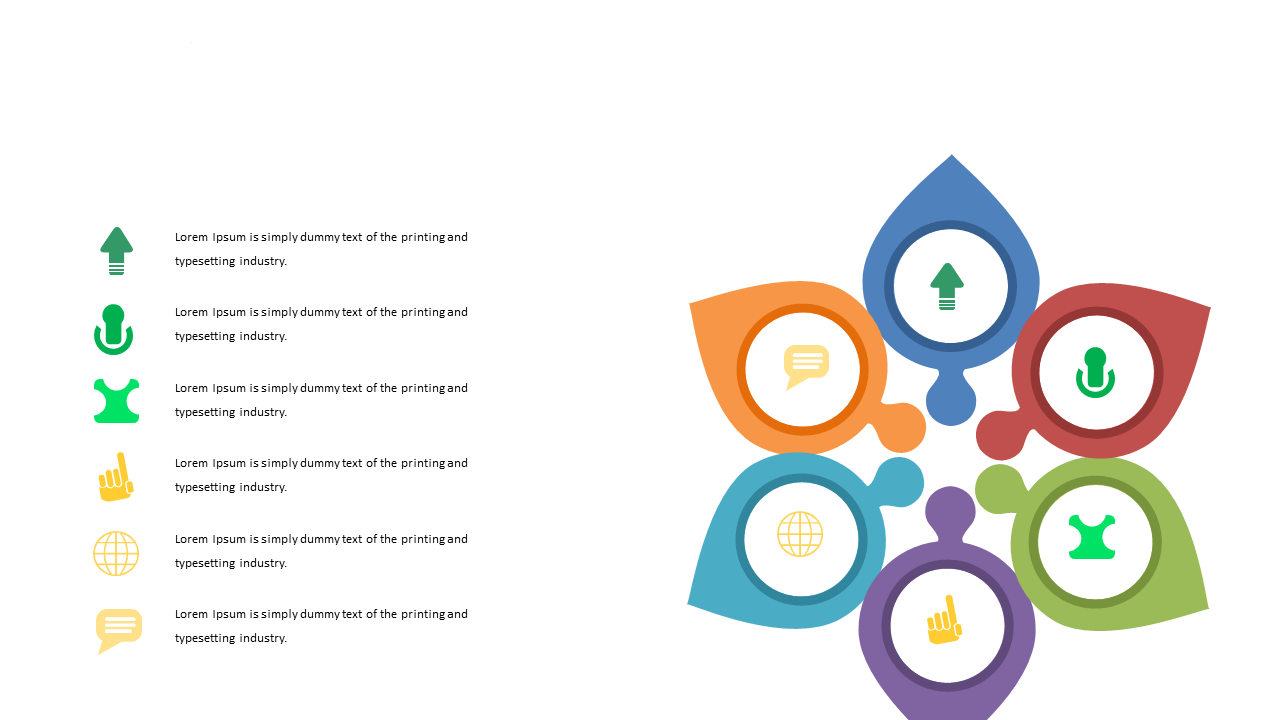 Communicate Strategies with Colorful Icons