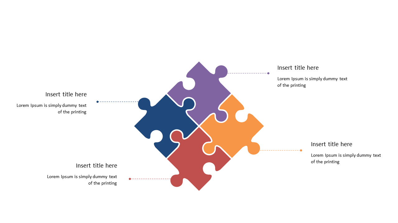 Engage Teams with Colorful Puzzle Piece Layout