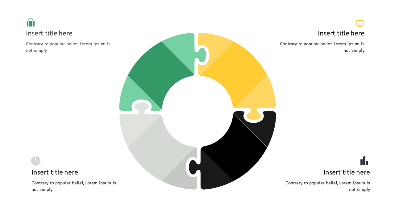 Showcase Ideas with Circular Puzzle Diagram