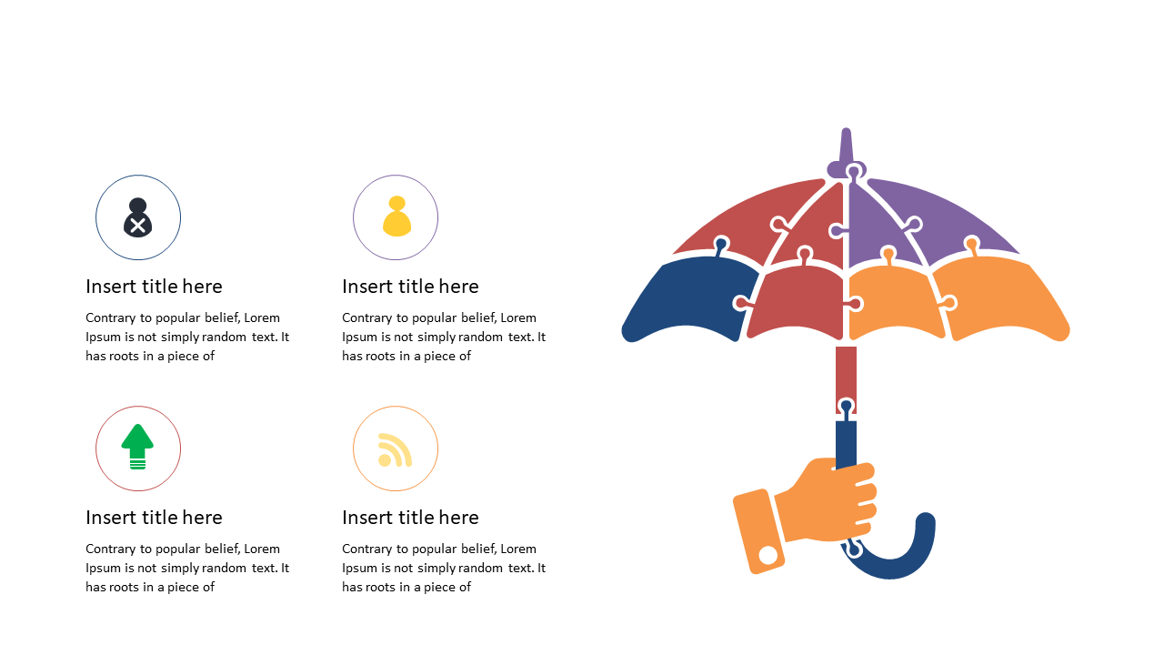Illustrate Concepts with Umbrella Infographic Layout