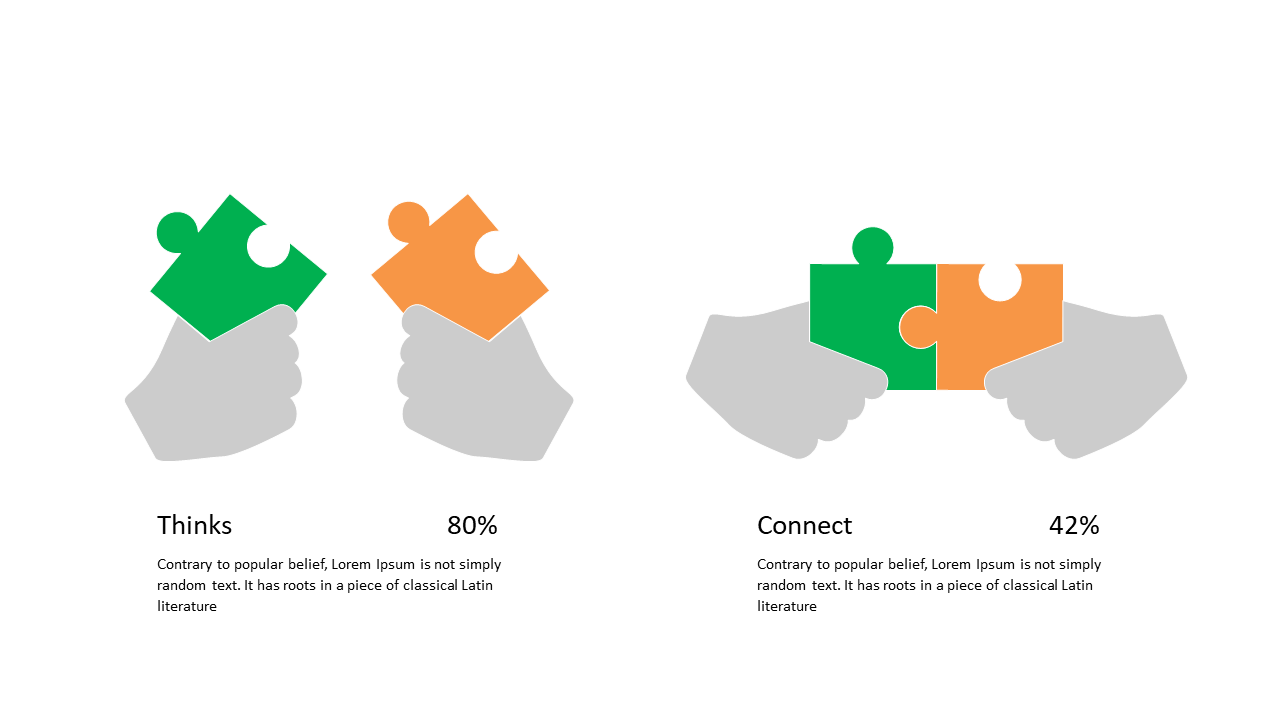 Emphasize Teamwork with Puzzle Piece Layout