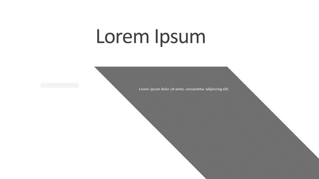 Bold Diagonal Text for Key Messages