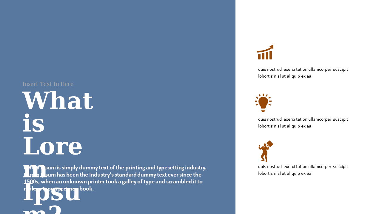 Engaging Text and Icon Introduction Slide
