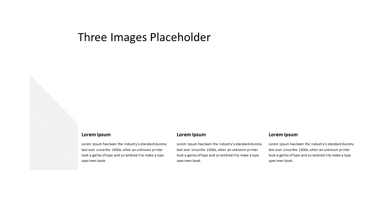 Three Image Placeholders for Organized Visuals