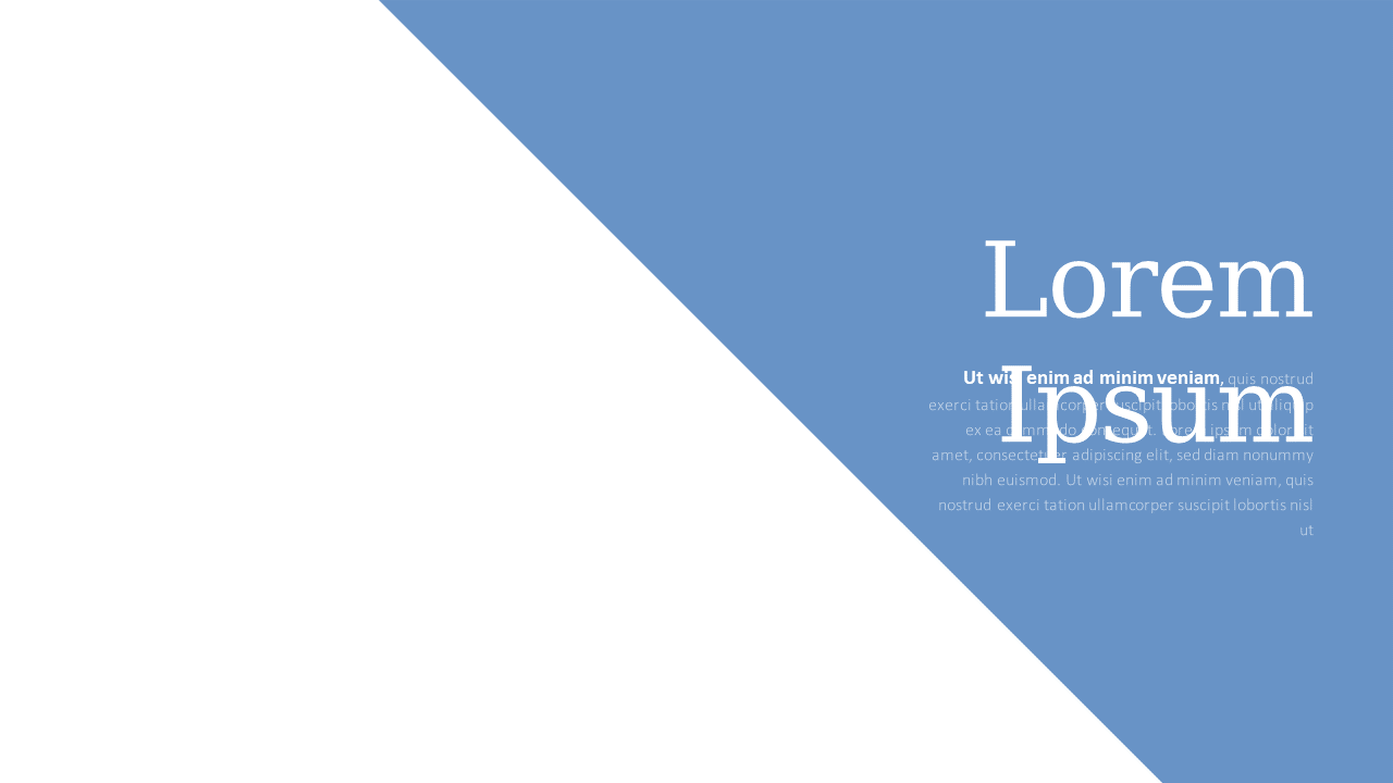Diagonal Split for Impactful Text Presentation