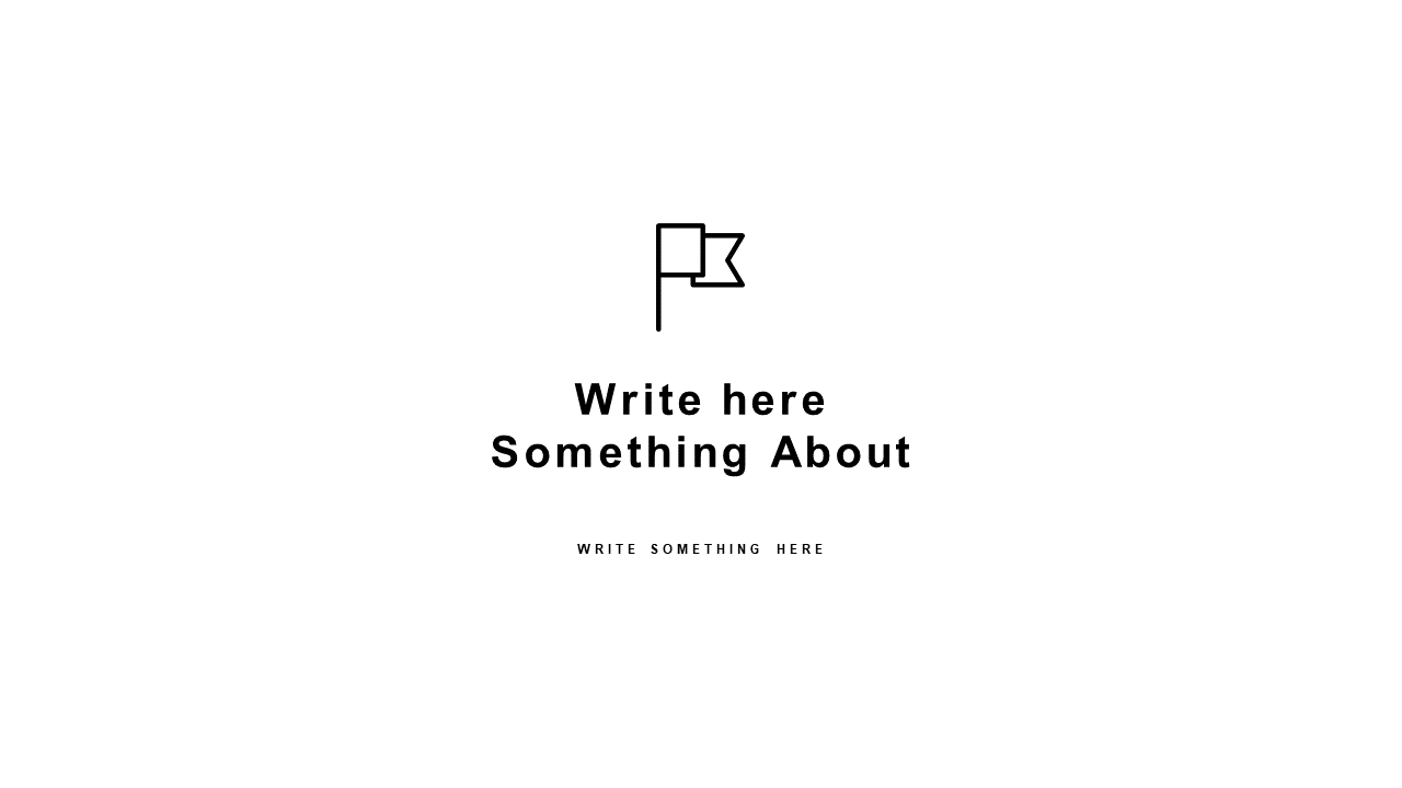 Convey Messages with Minimalist Text Slide