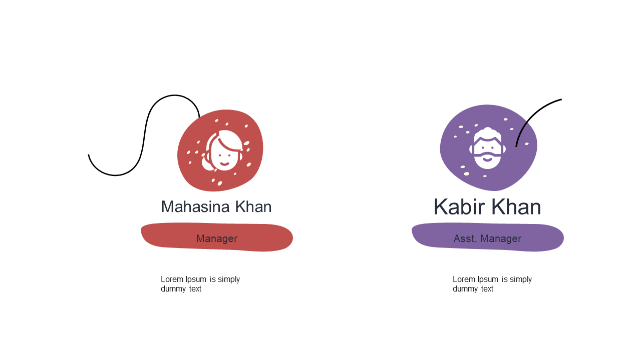 Display Team Roles with Circular Profiles