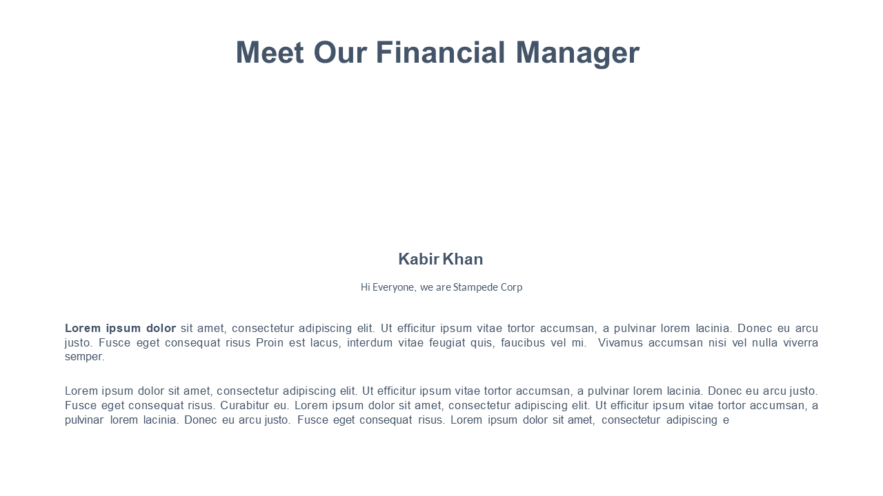 Introduce Key Personnel with Profile Focus